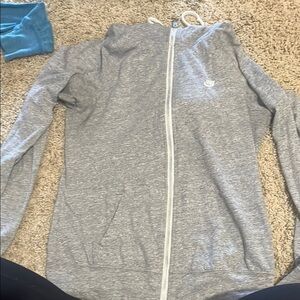 Nike Heather Gray Full-Zip Hoodie